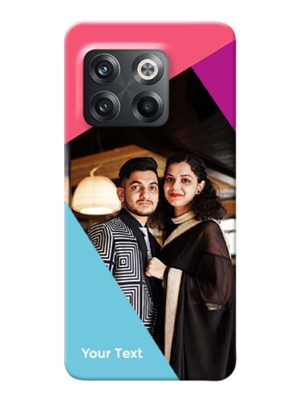 Custom OnePlus 10T 5G Custom Phone Cases: Stacked Triple colour Design