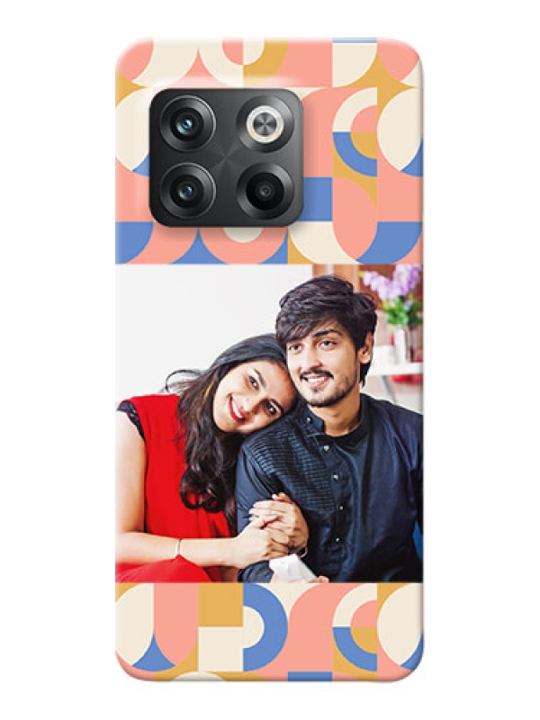 Custom OnePlus 10T 5G Custom Phone Covers: Semi-circle Maze Pattern Design