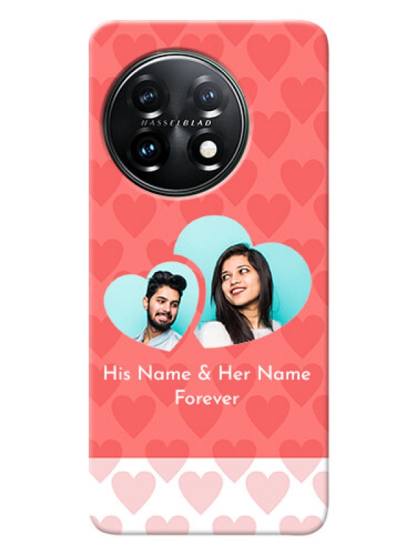 Custom OnePlus 11 5G personalized phone covers: Couple Pic Upload Design
