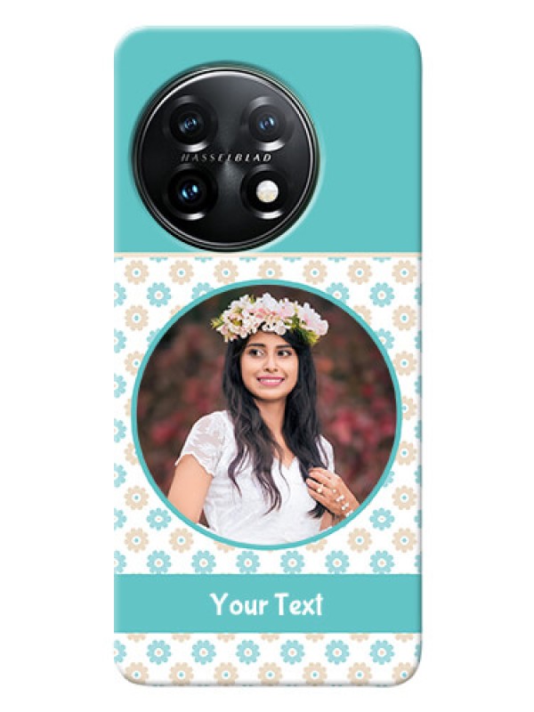 Custom OnePlus 11 5G Custom Mobile Back Covers: Beautiful Flowers Design