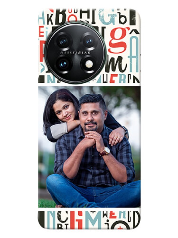 Custom OnePlus 11 5G custom mobile phone covers: Alphabet Design