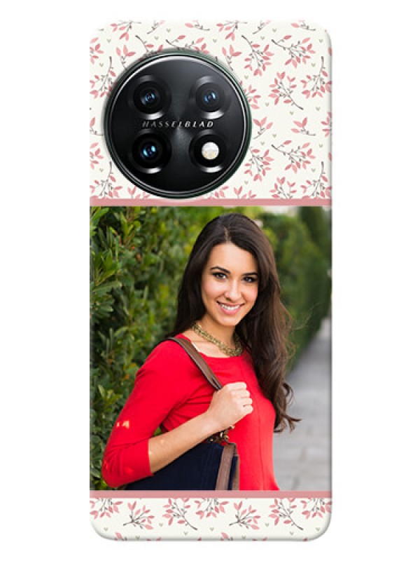 Custom OnePlus 11 5G Back Covers: Premium Floral Design