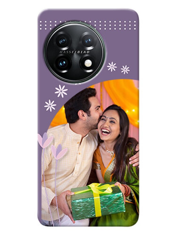 Custom OnePlus 11 5G Phone covers for girls: lavender flowers design 