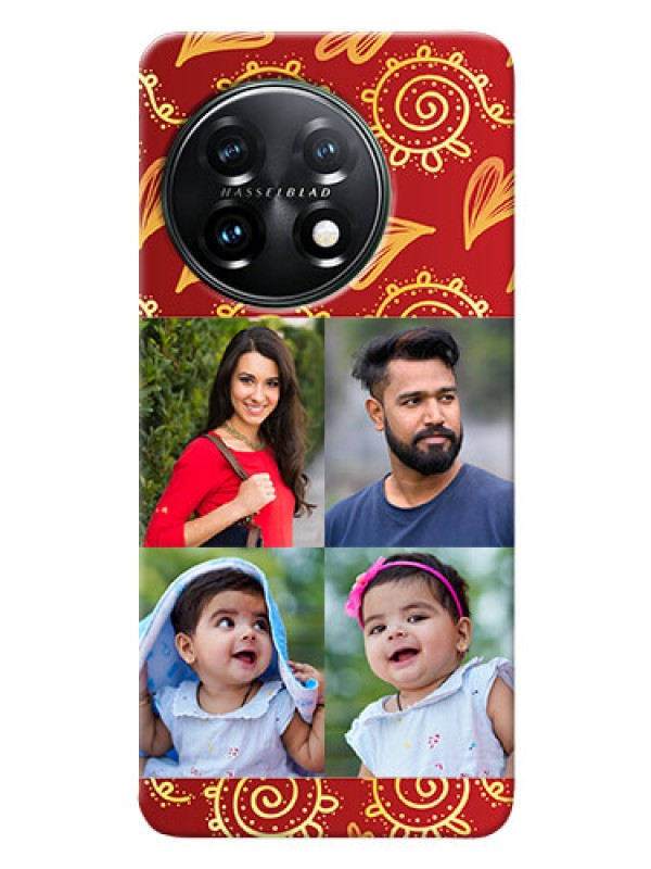 Custom OnePlus 11 5G Mobile Phone Cases: 4 Image Traditional Design