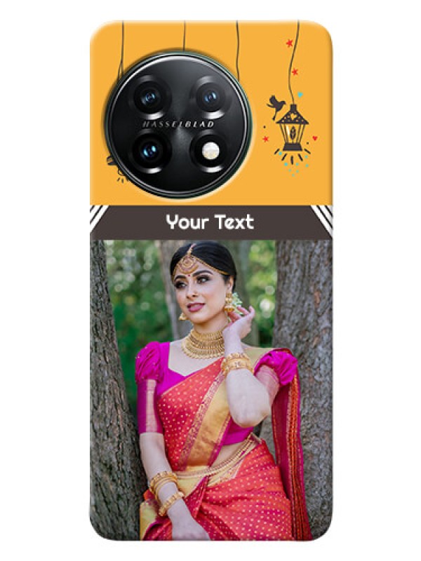 Custom OnePlus 11 5G custom back covers with Family Picture and Icons 