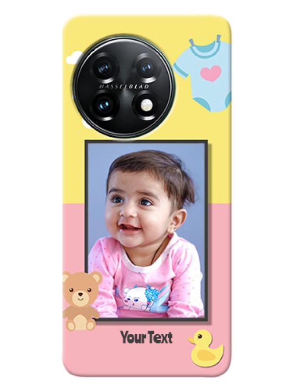 Custom OnePlus 11 5G Back Covers: Kids 2 Color Design