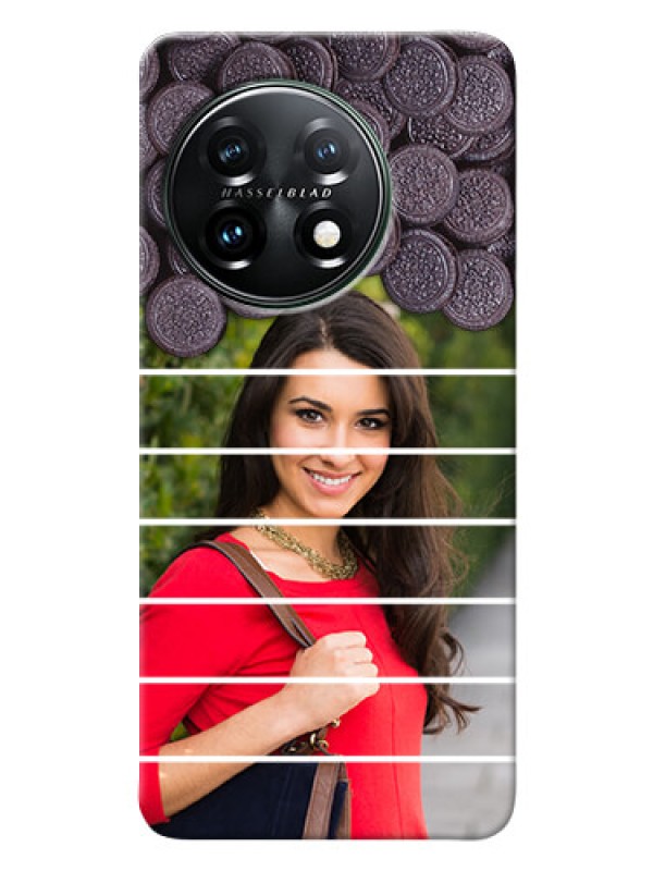 Custom OnePlus 11 5G Custom Mobile Covers with Oreo Biscuit Design