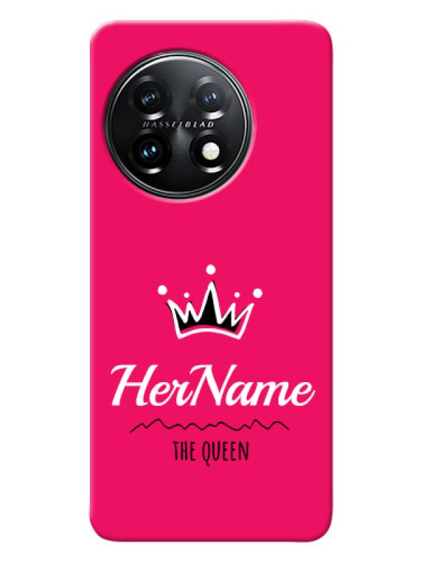 Custom OnePlus 11 5G Queen Phone Case with Name