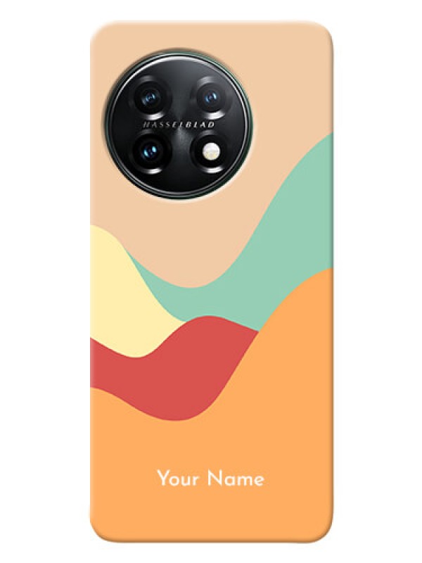 Custom OnePlus 11 5G Custom Mobile Case with Ocean Waves Multi-colour Design