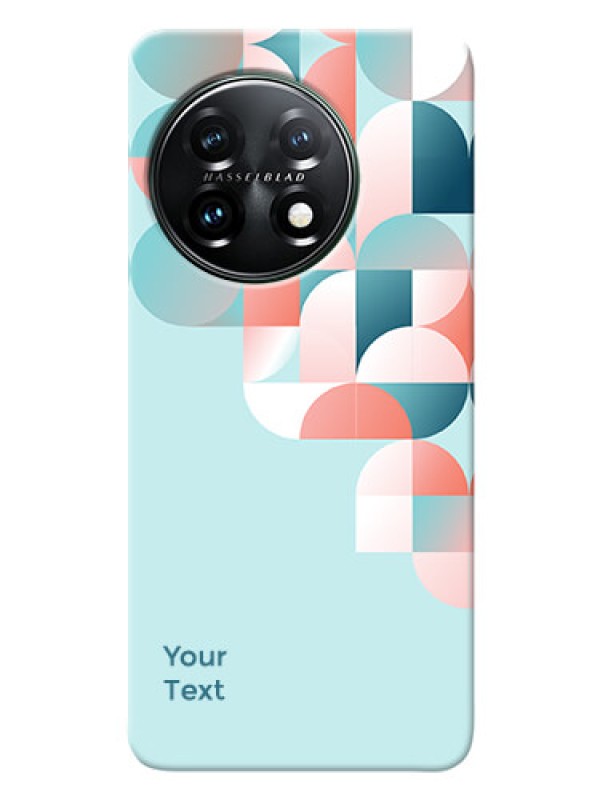 Custom OnePlus 11 5G Back Covers: Stylish Semi-circle Pattern Design