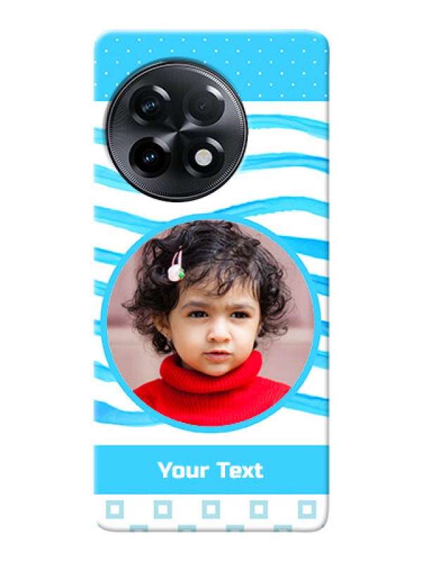 Custom OnePlus 11R 5G phone back covers: Simple Blue Case Design