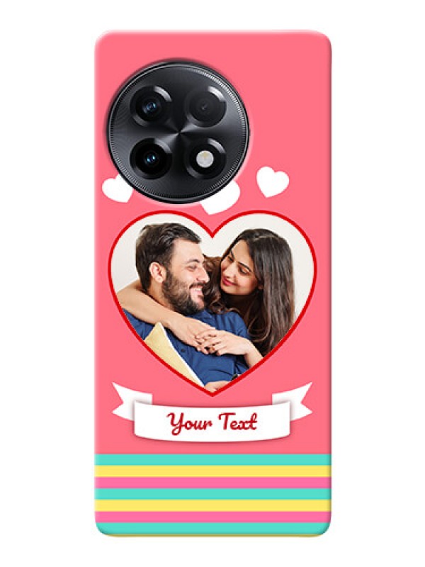 Custom OnePlus 11R 5G Personalised mobile covers: Love Doodle Design