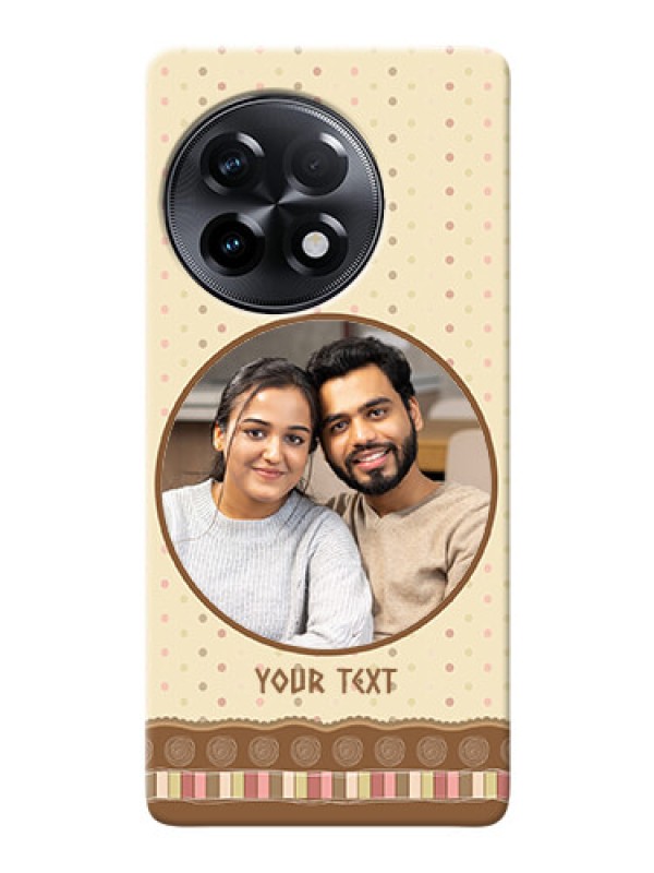 Custom OnePlus 11R 5G Mobile Cases: Brown Dotted Mobile Case Design