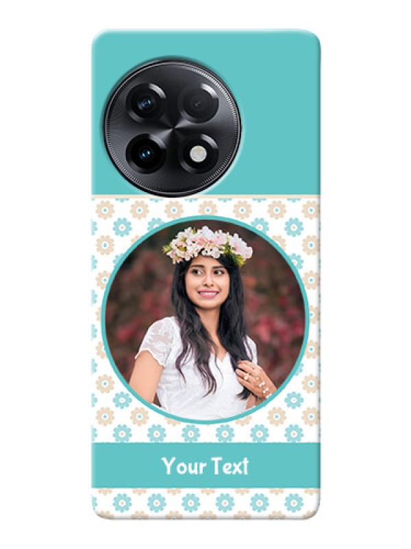 Custom OnePlus 11R 5G Custom Mobile Back Covers: Beautiful Flowers Design