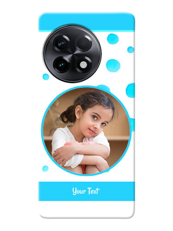 Custom OnePlus 11R 5G Custom Phone Covers: Blue Bubbles Pattern Design