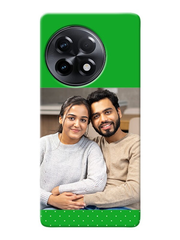 Custom OnePlus 11R 5G Personalised mobile covers: Green Pattern Design