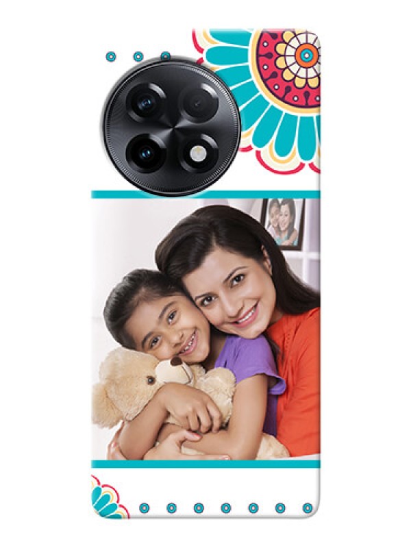 Custom OnePlus 11R 5G custom mobile phone cases: Flower Design