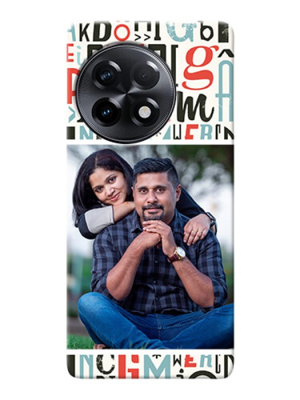 Custom OnePlus 11R 5G custom mobile phone covers: Alphabet Design