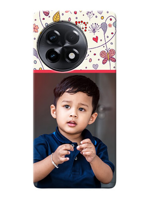 Custom OnePlus 11R 5G phone back covers: Premium Floral Design