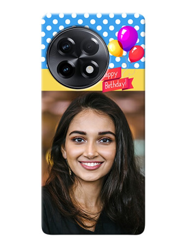 Custom OnePlus 11R 5G custom mobile back covers: Happy Birthday Design