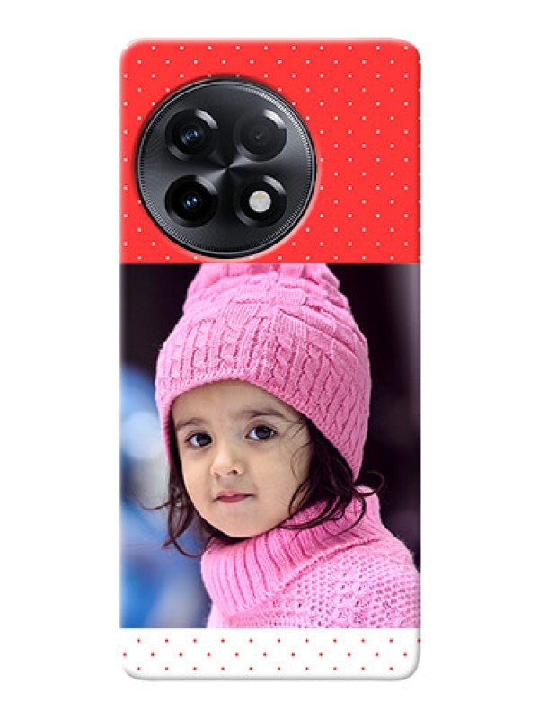 Custom OnePlus 11R 5G personalised phone covers: Red Pattern Design