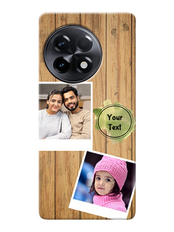 Custom OnePlus 11R 5G Custom Mobile Phone Covers: Wooden Texture Design