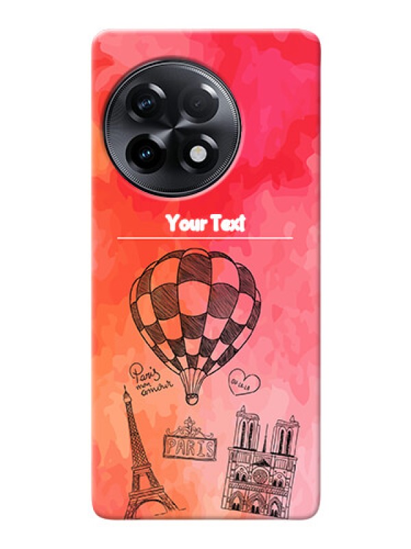 Custom OnePlus 11R 5G Personalized Mobile Covers: Paris Theme Design