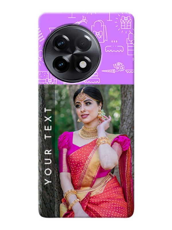 Custom OnePlus 11R 5G Personalized Phone Cases: Birthday Icons Design