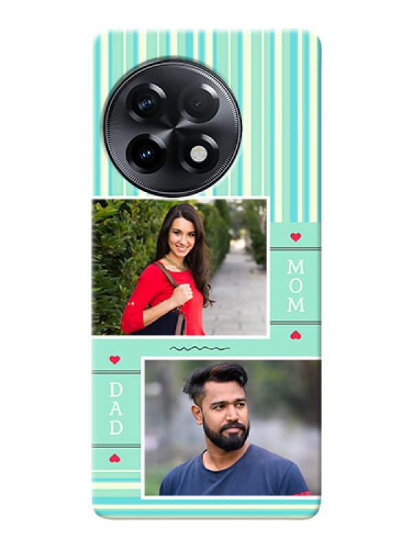 Custom OnePlus 11R 5G custom mobile phone covers: Mom & Dad Pic Design