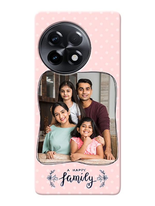 Custom OnePlus 11R 5G Personalized Phone Cases: Family with Dots Design