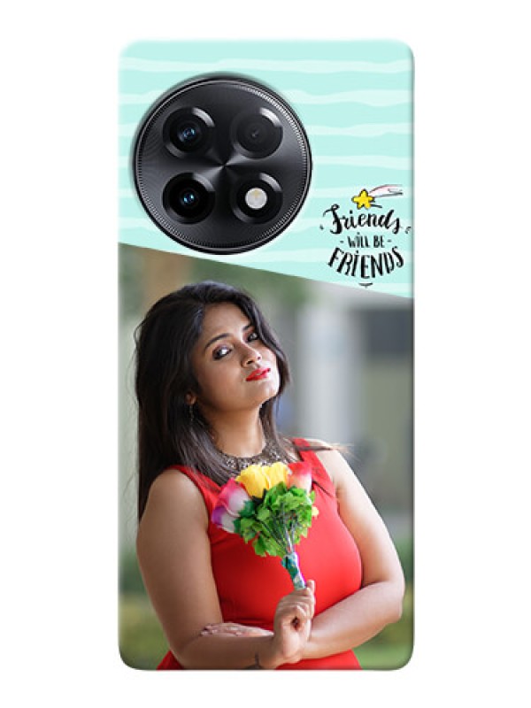 Custom OnePlus 11R 5G Mobile Back Covers: Friends Picture Icon Design