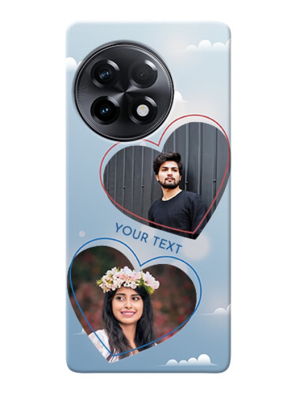 Custom OnePlus 11R 5G Phone Cases: Blue Color Couple Design 