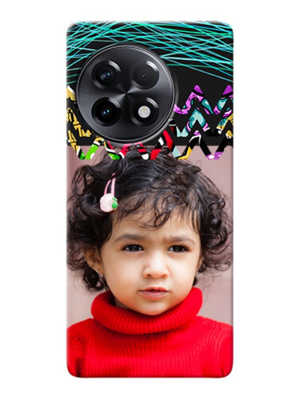 Custom OnePlus 11R 5G personalized phone covers: Neon Abstract Design