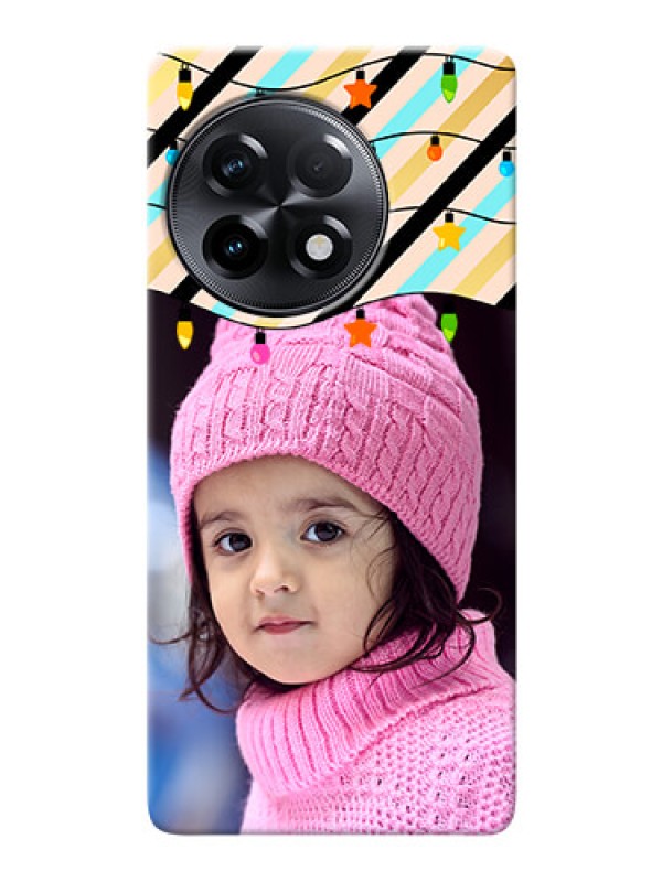 Custom OnePlus 11R 5G Personalized Mobile Covers: Lights Hanging Design