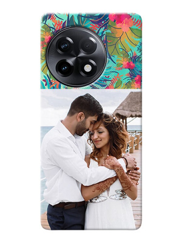 Custom OnePlus 11R 5G Personalized Phone Cases: Watercolor Floral Design