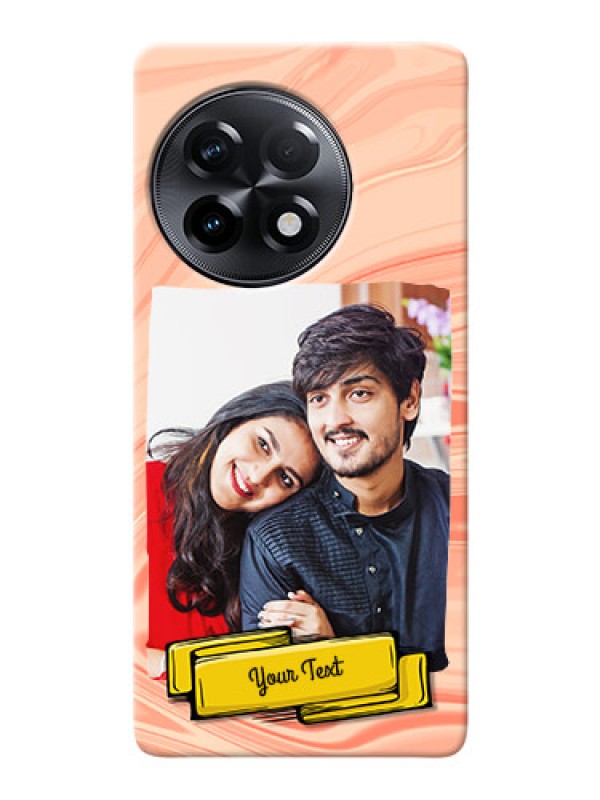 Custom OnePlus 11R 5G Customized Phone Cases: Marble Texture Design