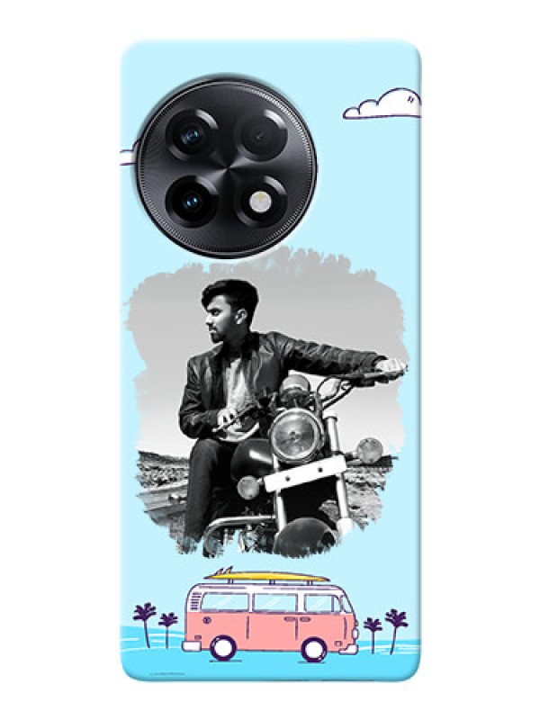 Custom OnePlus 11R 5G Mobile Covers Online: Travel & Adventure Design