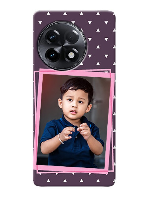 Custom OnePlus 11R 5G Phone Cases: Triangle Pattern Dotted Design