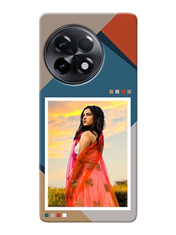 Custom OnePlus 11R 5G Mobile Back Covers: Retro color pallet Design