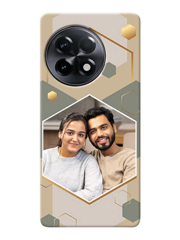 Custom OnePlus 11R 5G Phone Back Covers: Stylish Hexagon Pattern Design