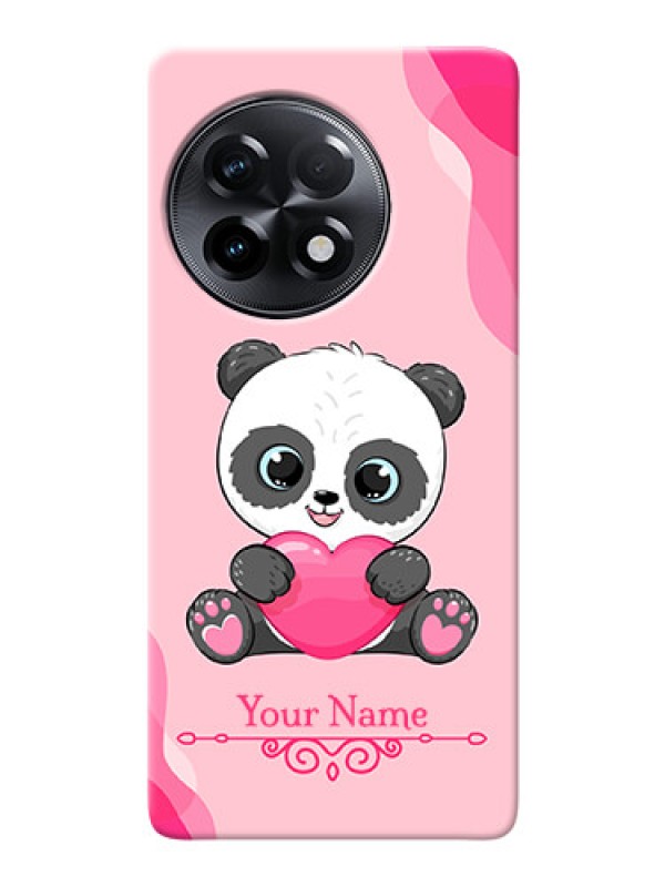 Custom OnePlus 11R 5G Mobile Back Covers: Cute Panda Design