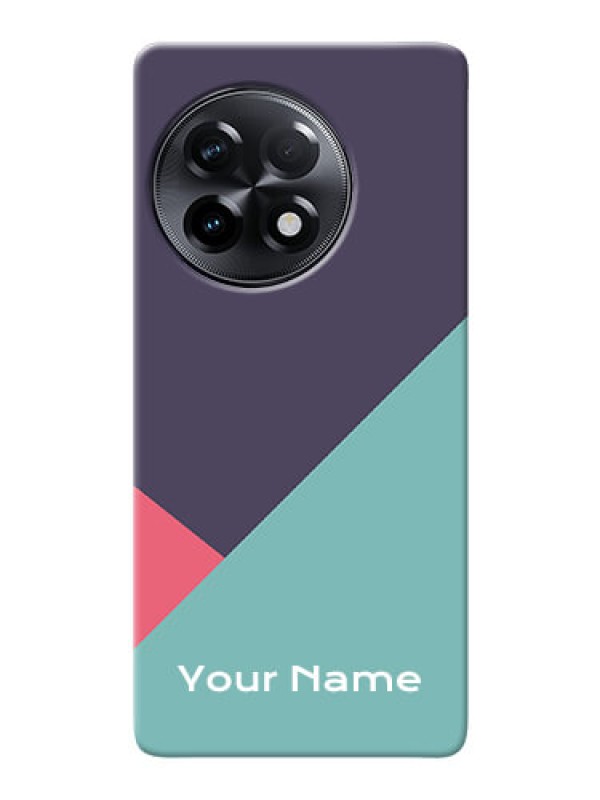 Custom OnePlus 11R 5G Custom Phone Cases: Tri Color abstract Design