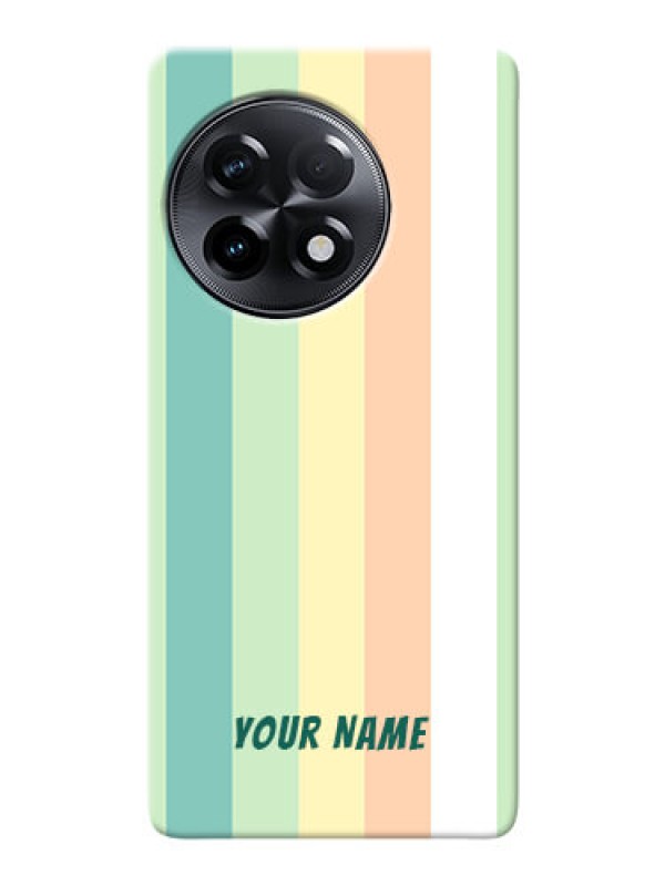 Custom OnePlus 11R 5G Back Covers: Multi-colour Stripes Design