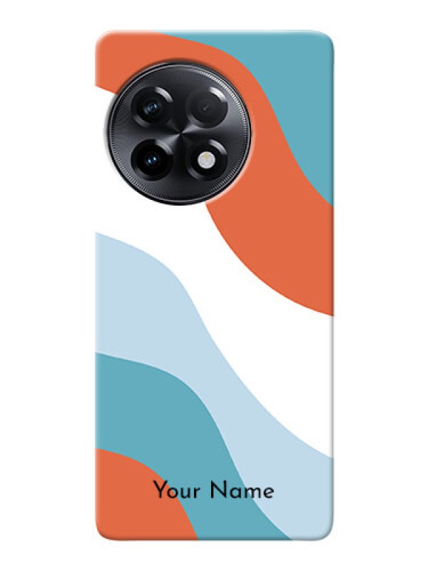 Custom OnePlus 11R 5G Mobile Back Covers: coloured Waves Design