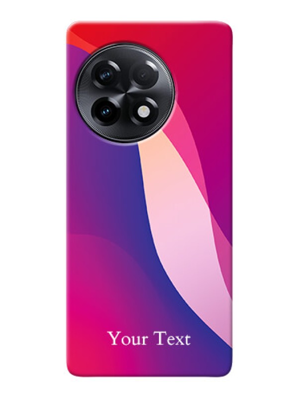 Custom OnePlus 11R 5G Mobile Back Covers: Digital abstract Overlap Design