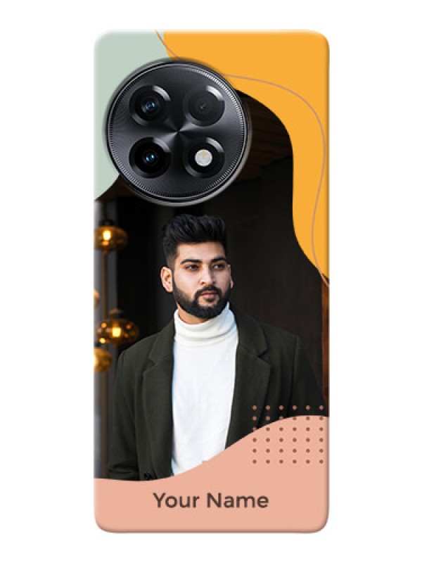 Custom OnePlus 11R 5G Custom Phone Cases: Tri-coloured overlay design