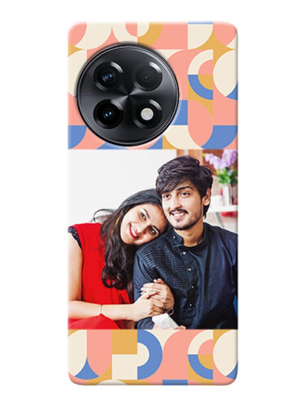 Custom OnePlus 11R 5G Custom Phone Covers: Semi-circle Maze Pattern Design