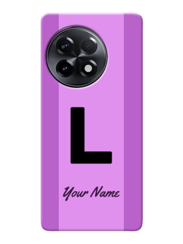 Custom OnePlus 11R 5G Back Covers: Tri-color custom text Design