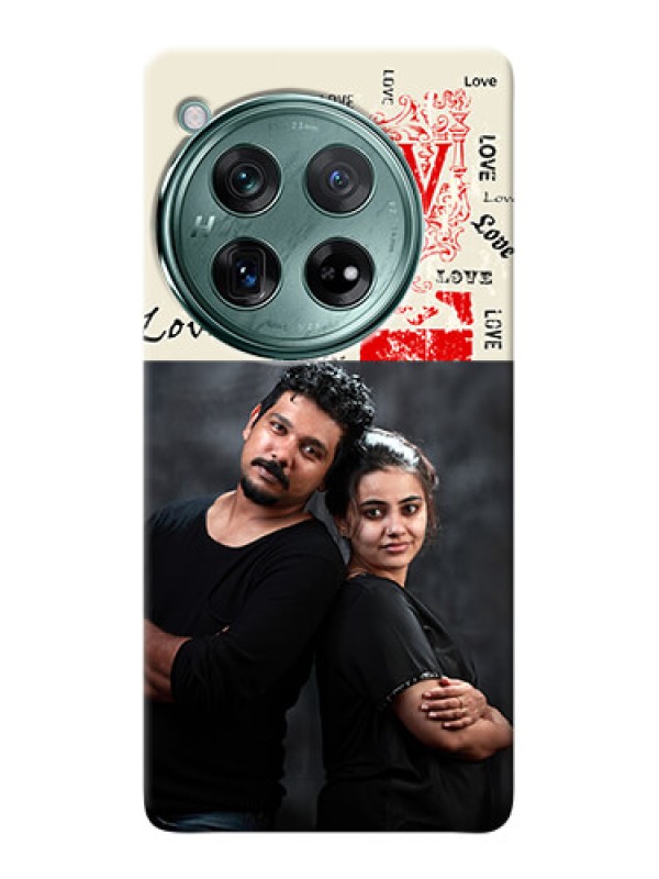 Custom OnePlus 12 5G mobile cases online: Trendy Love Design Case
