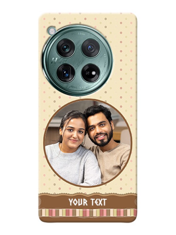 Custom OnePlus 12 5G Mobile Cases: Brown Dotted Mobile Case Design
